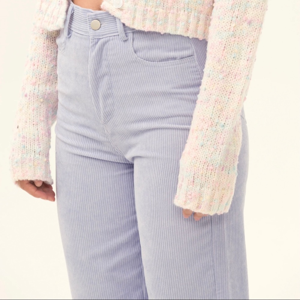 cloud corduroy trousers in lovely lavender